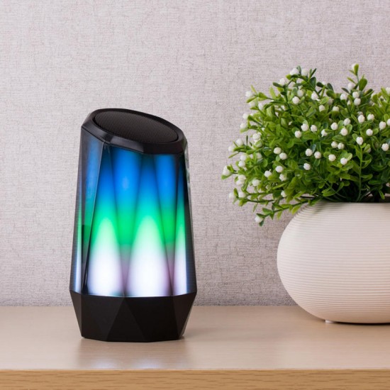 Portable LED Colorful Light bluetooth Speaker RGB Bulb Smart Wireless Better Bass Music Player Cool