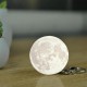Portable Moon Light 3D Printing Keychain Colorful LED Night Lamp Creative Battery Powered Bag Decor