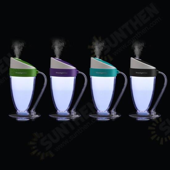 Portable USB Mini Moonlight Cup Humidifier Air Light Face Diffuser Fresher Mist Maker