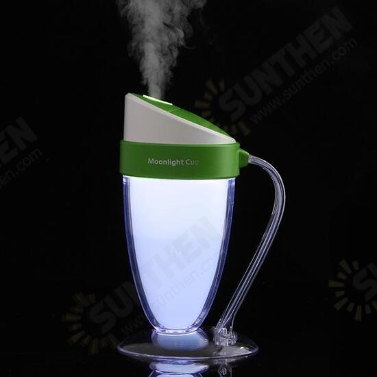 Portable USB Mini Moonlight Cup Humidifier Air Light Face Diffuser Fresher Mist Maker