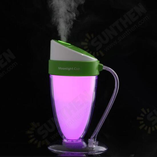 Portable USB Mini Moonlight Cup Humidifier Air Light Face Diffuser Fresher Mist Maker