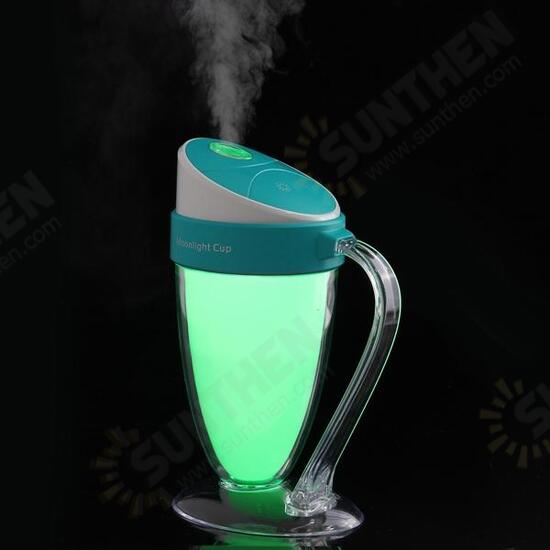 Portable USB Mini Moonlight Cup Humidifier Air Light Face Diffuser Fresher Mist Maker