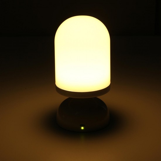 Portable USB Rechargeable LED Night Light Hanging Stand Table Vibration Sensor Lamp