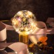 5V LED Warm White Fairy Star Globe Night Light Wood Retro USB Desk Table Decoration Lights