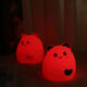 RGB Cat Silicone LED Touch Sensor Light Cute Cartoon Night Lamp Children Bedroom