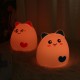 RGB Cat Silicone LED Touch Sensor Light Cute Cartoon Night Lamp Children Bedroom
