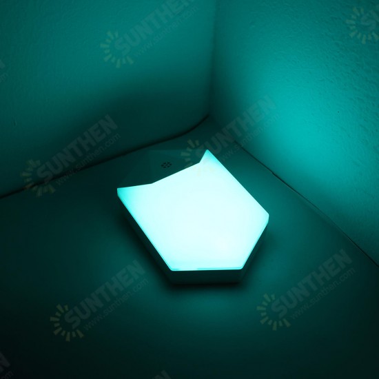 RGB LED Night Light Plug in Wall Dusk to Dawn Sensor Remote Control Stair Cabinet Lamp