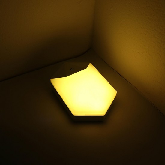 RGB LED Night Light Plug in Wall Dusk to Dawn Sensor Remote Control Stair Cabinet Lamp
