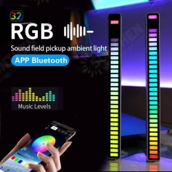 RGB LED Stage Light Sound Control Music Pickup Rhythm Light For Christmas Party DJ Atmosphere Lamp RGB LED Stage Light Sound Control Music Pickup Rhythm Light For Christmas Party DJ Atmosphere Lamp