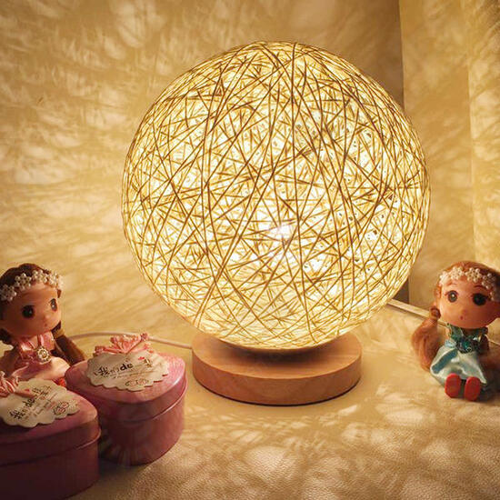 Rattan Ball Night Light Table Bedside Lamp Bedroom Home Decor Valentine Gift Rattan Ball Night Light Table Bedside Lamp Bedroom Home Decor Valentine Gift