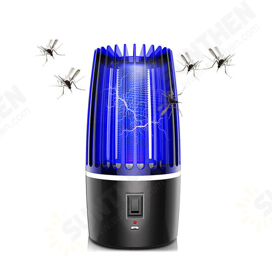 Rechargeable 5W LED Mosquito Zapper Killer Fly Insect Bug Trap Lamp Night Light DC5V