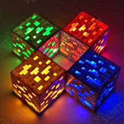 Rechargeable Ore Night Light Creative Minecraft Torch Game Lamp Children's Model Toy Home Bedroom Decoration LED Lamp Rechargeable Ore Night Light Creative Minecraft Torch Game Lamp Children's Model Toy Home Bedroom Decoration LED Lamp
