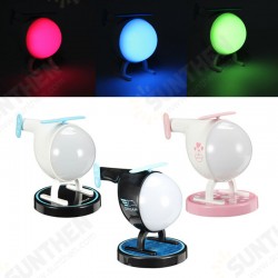 Rechargeable USB Touch Sensor Helicopter LED Night Light Colorful Timer Atmosphere Lamp Rechargeable USB Touch Sensor Helicopter LED Night Light Colorful Timer Atmosphere Lamp
