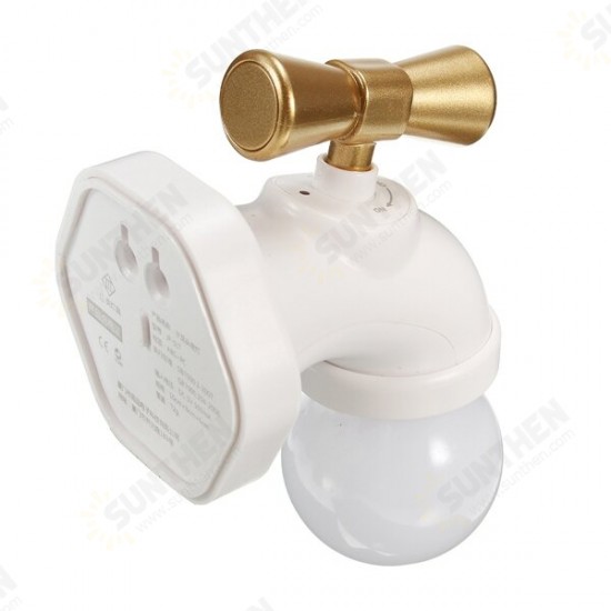 Rechargeable Water Tap Shape LED Night Light Sound Control Home Wall Decor Gift