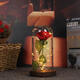 Red Rose Lights Decorations Beauty Enchanted Preserved Red Fresh Rose Glass Cover with LED Light