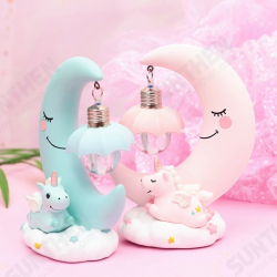 Resin Cartoon Night Lamp Children Room Decoration LED Night Light Moon Luminaria Romantic Bedroom Decor Night Light Resin Cartoon Night Lamp Children Room Decoration LED Night Light Moon Luminaria Romantic Bedroom Decor Night Light