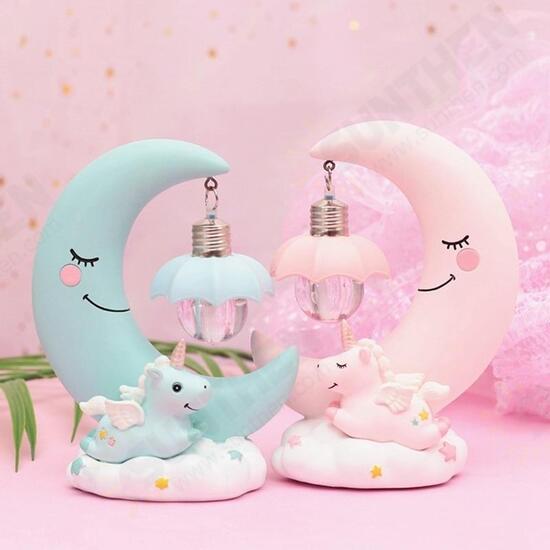 Resin Cartoon Night Lamp Children Room Decoration LED Night Light Moon Luminaria Romantic Bedroom Decor Night Light Resin Cartoon Night Lamp Children Room Decoration LED Night Light Moon Luminaria Romantic Bedroom Decor Night Light