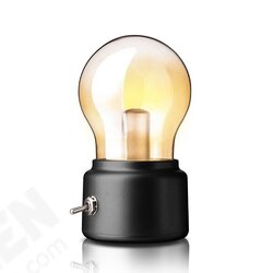 Retro Bulb Lamp USB Charging Portable Mini Desktop Light Bulb Shape Small Night Light Retro Bulb Lamp USB Charging Portable Mini Desktop Light Bulb Shape Small Night Light