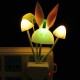 Romantic Colorful Sensor LED Mushroom Night Light Wall Lamp