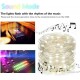 50/100 LEDs Music Fairy String Light Silver Wire Twinkle Starry Lights Remote Control Timer 32.8ft USB Powered Sound for Christmas Tree Wedding Party