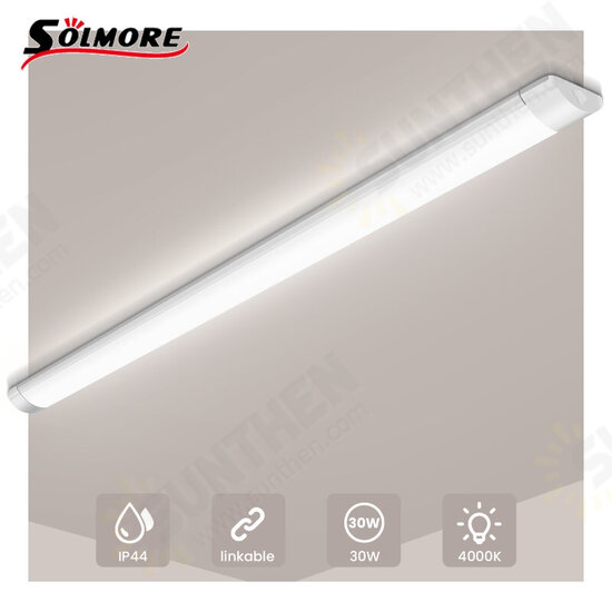 60/120cm LED Tube Lamp Fluorescent Lamp Home Office Ceiling Light 4000K Linkable