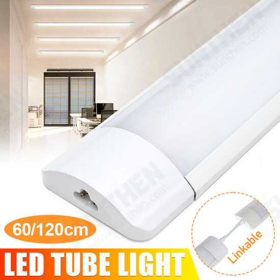 60/120cm LED Tube Lamp Fluorescent Lamp Home Office Ceiling Light 4000K Linkable 60/120cm LED Tube Lamp Fluorescent Lamp Home Office Ceiling Light 4000K Linkable