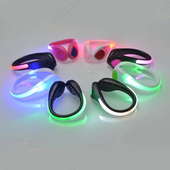 Shoe Warning Lamp Heel Clips Jogging Bright Lights LED LyRay Flashing Night Running Lights Shoe Clip for Night Walking Cycling Safety