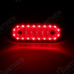 Single Red 24v 20led with rubber edge 12cm Shock absorbing sponge pad Reflective mask Ip67 side Corner lights Sign light The width lights For trucks Single Red 24v 20led with rubber edge 12cm Shock absorbing sponge pad Reflective mask Ip67 side Corner lights Sign light The width lights For trucks
