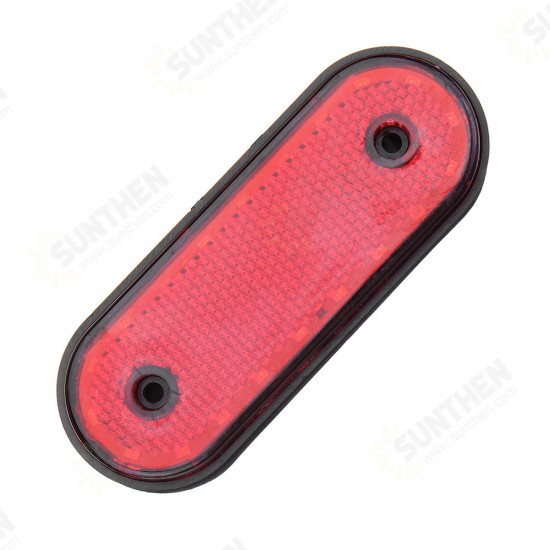 Single Red 24v 20led with rubber edge 12cm Shock absorbing sponge pad Reflective mask Ip67 side Corner lights Sign light The width lights For trucks