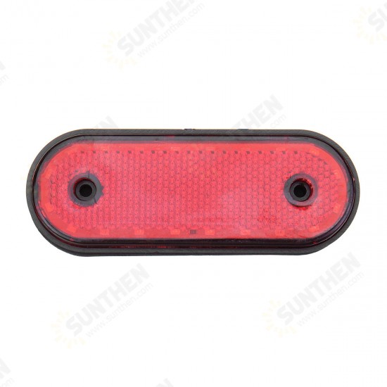 Single Red 24v 20led with rubber edge 12cm Shock absorbing sponge pad Reflective mask Ip67 side Corner lights Sign light The width lights For trucks