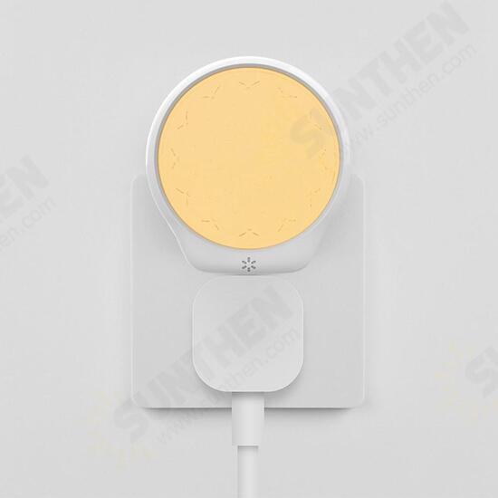 Smart Light Sensor LED Plug-in Wall Night Lamp Flower Pattern Lighitng for Home Bedroom AC100-240V