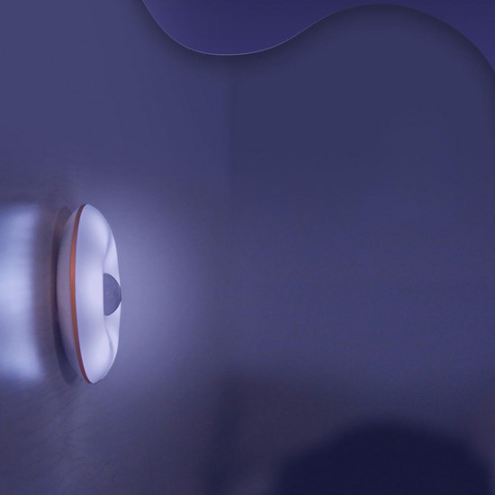 Smart Sensor LED Night Light Lamp Dual Induction Sensor Control Automatic Magnetic Wall Lamp