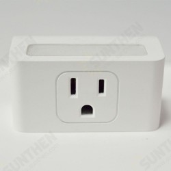 Smart Wifi Socket US Plug With Dimmable LED Night Light Wireless APP Remote Control White Light Smart Wifi Socket US Plug With Dimmable LED Night Light Wireless APP Remote Control White Light