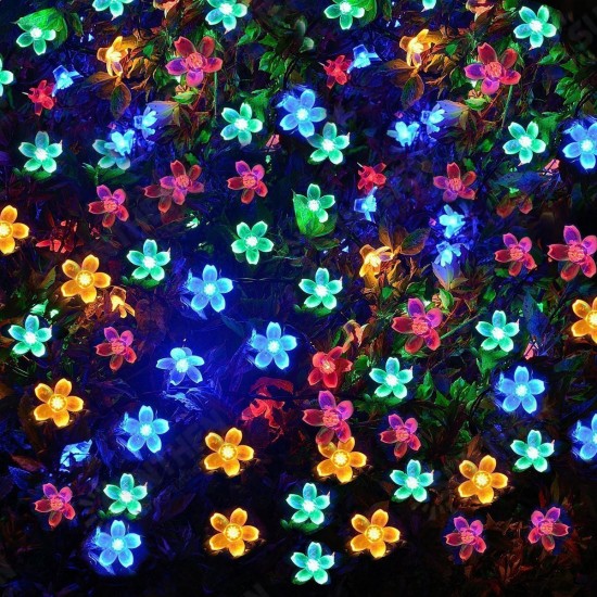 Solar Blossom Flower Fairy String Light 23FT 50LED Home Garden Wedding Decor Solar Blossom Flower Fairy String Light 23FT 50LED Home Garden Wedding Decor