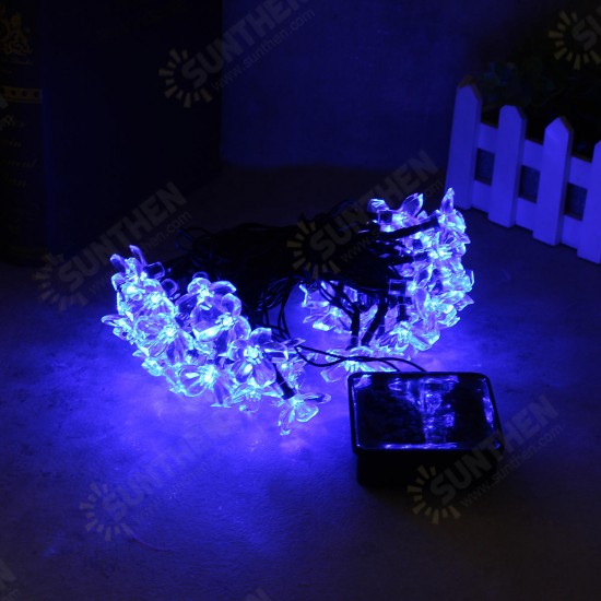 Solar Blossom Flower Fairy String Light 23FT 50LED Home Garden Wedding Decor