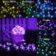 Solar Blossom Flower Fairy String Light 23FT 50LED Home Garden Wedding Decor