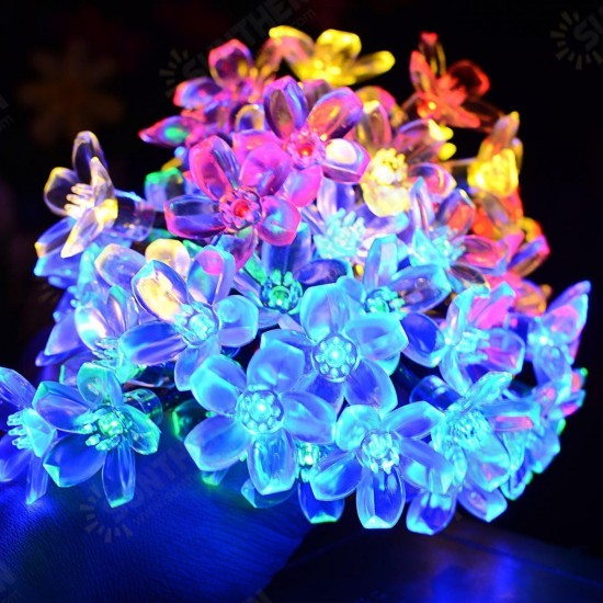 Solar Blossom Flower Fairy String Light 23FT 50LED Home Garden Wedding Decor Solar Blossom Flower Fairy String Light 23FT 50LED Home Garden Wedding Decor