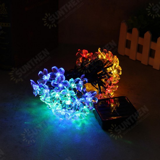 Solar Blossom Flower Fairy String Light 23FT 50LED Home Garden Wedding Decor Solar Blossom Flower Fairy String Light 23FT 50LED Home Garden Wedding Decor