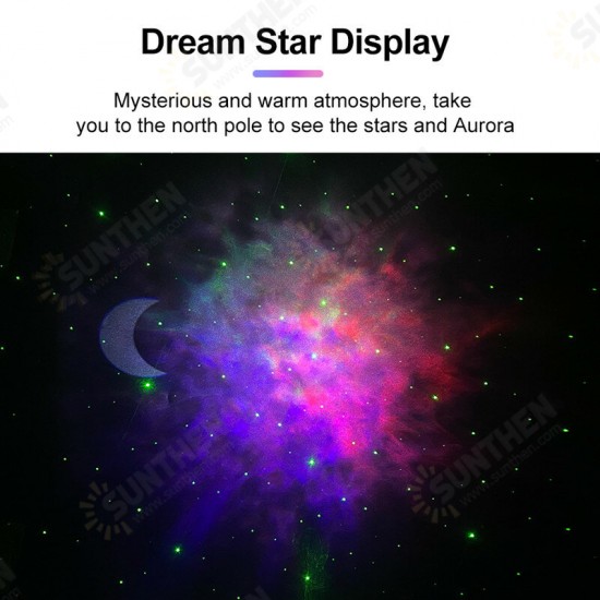 Starry Sky Projector bluetooth Music Speaker LED Night Light Projector Galaxy Nebula Ocean Star Projector Moon Night Lamp