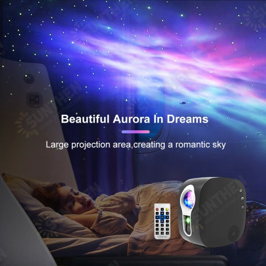 Starry Sky Projector bluetooth Music Speaker LED Night Light Projector Galaxy Nebula Ocean Star Projector Moon Night Lamp