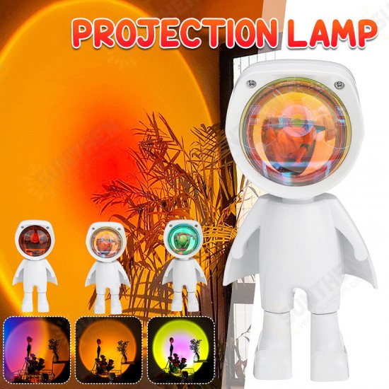 Sun Sunset LED Light Rainbow Projection Desk Lamp Home Decor USB Night Light