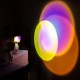 Sun Sunset LED Light Rainbow Projection Desk Lamp Home Decor USB Night Light