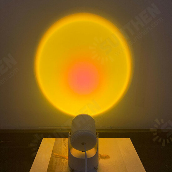 Sunset Projector Lamp Rainbow Atmosphere Led Night Light for Home Bedroom Coffee Shop Background Wall Decoration USB Table Lamp