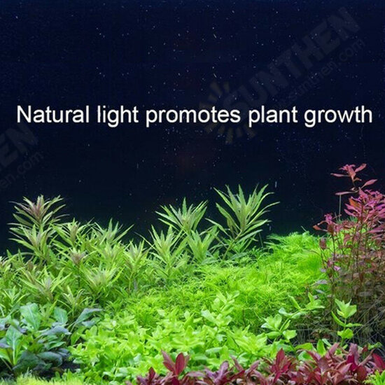 Super Slim LED Aquarium Light Aquatic Plant Lighting 18-30CM Extensible Waterproof Clip-on Lamp For Fish Tank