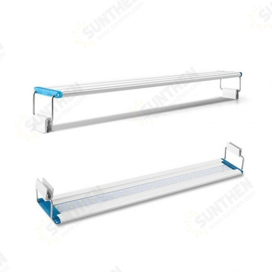 Super Slim LED Aquarium Light Aquatic Plant Lighting 18-30CM Extensible Waterproof Clip-on Lamp For Fish Tank