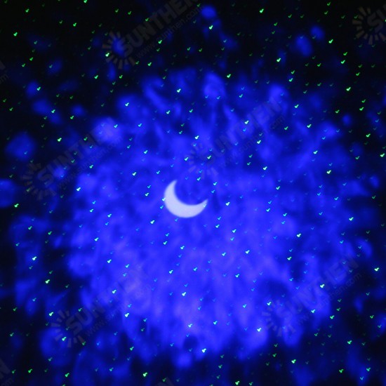 USB LED Star Projector Night Light 6 Colors Ocean Wave Galaxy Projection Lamp