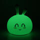 USB RGB Rechargeable Cute Silicone LED Night Light Tap Touch Atmostphere Light for Kid Sleeping