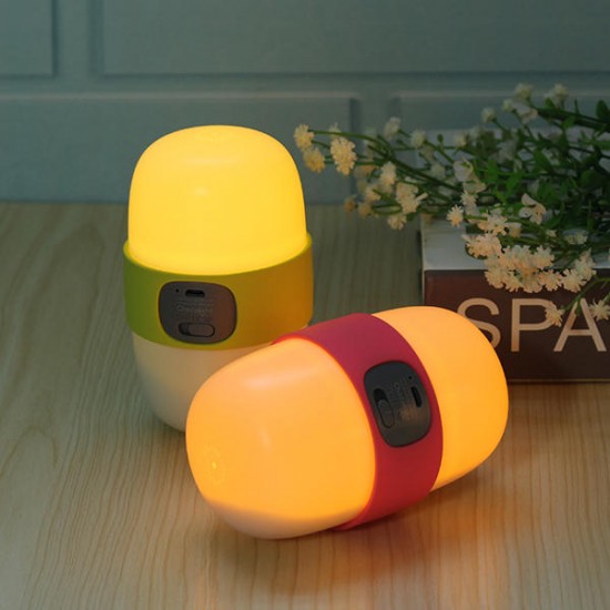 USB Rechargeable Timing Night Light Handheld Sleep Lamp for Baby Kids Nursery Bedside