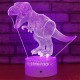 USB/Battery Powered 3D Children Kids Night Light Lamp Dinosaur Toys Boys 16 Colors Changing LED Remote Control+Base Christmas Decorations Clearance Christmas Lights