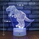 USB/Battery Powered 3D Children Kids Night Light Lamp Dinosaur Toys Boys 16 Colors Changing LED Remote Control+Base Christmas Decorations Clearance Christmas Lights